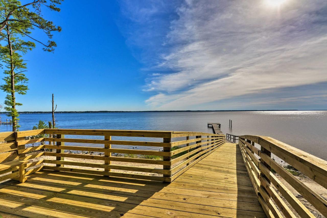 Bayfront Blounts Creek Home Private Beach And Dock! Whichard Beach Exterior foto